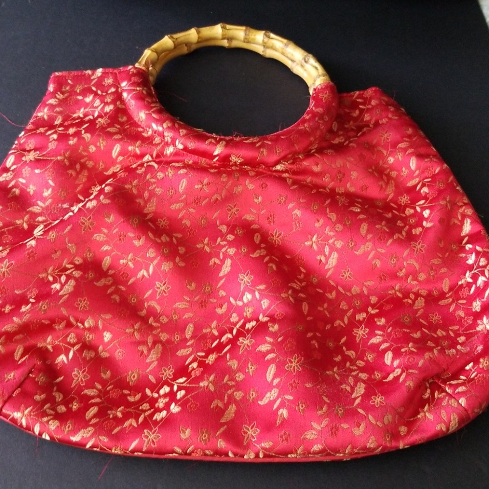 Red handbag